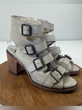 FreeBird by Steven “Quail” Strappy Leather Gladiator Sandals